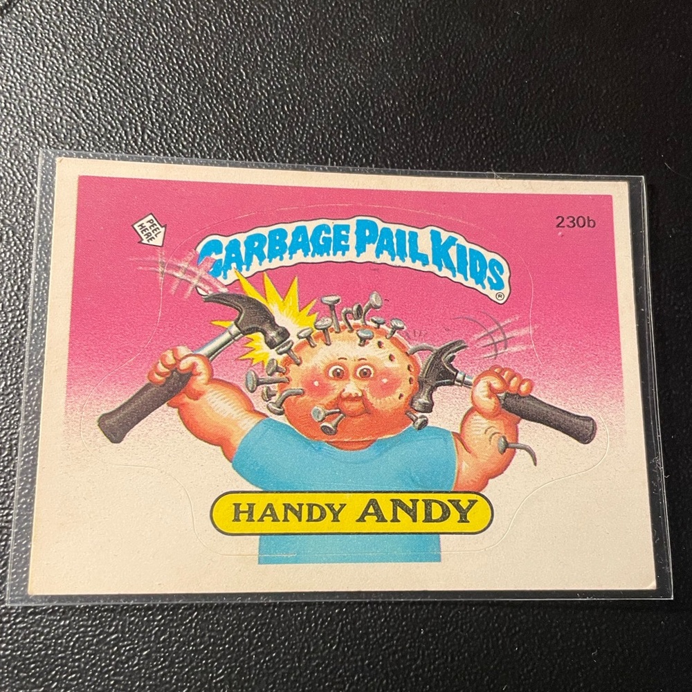 🔨 Vintage Handy Andy 1986 Topps Garbage Pail Kids 230B Mint GPK 🔨